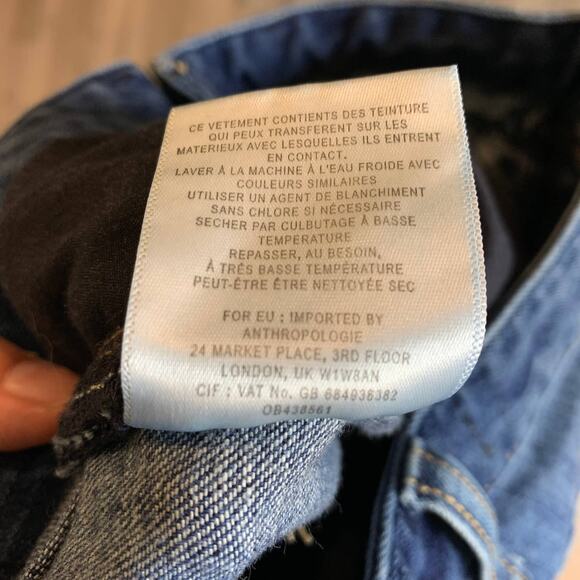 Pilcro and the Letterpress Skinny Leg Low Rise Medium Wash Blue Jeans Women's - Picture 7 of 8